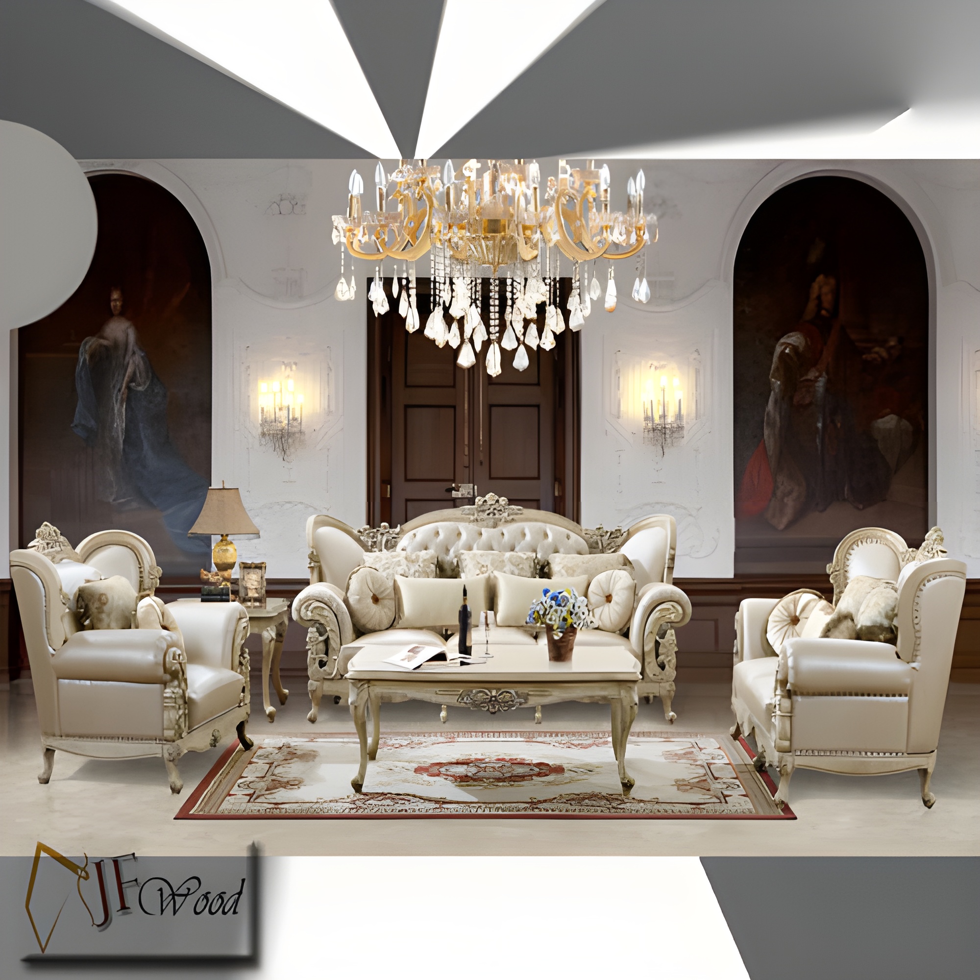 San Antonio Classic Luxury Hand Carved Sofa Set